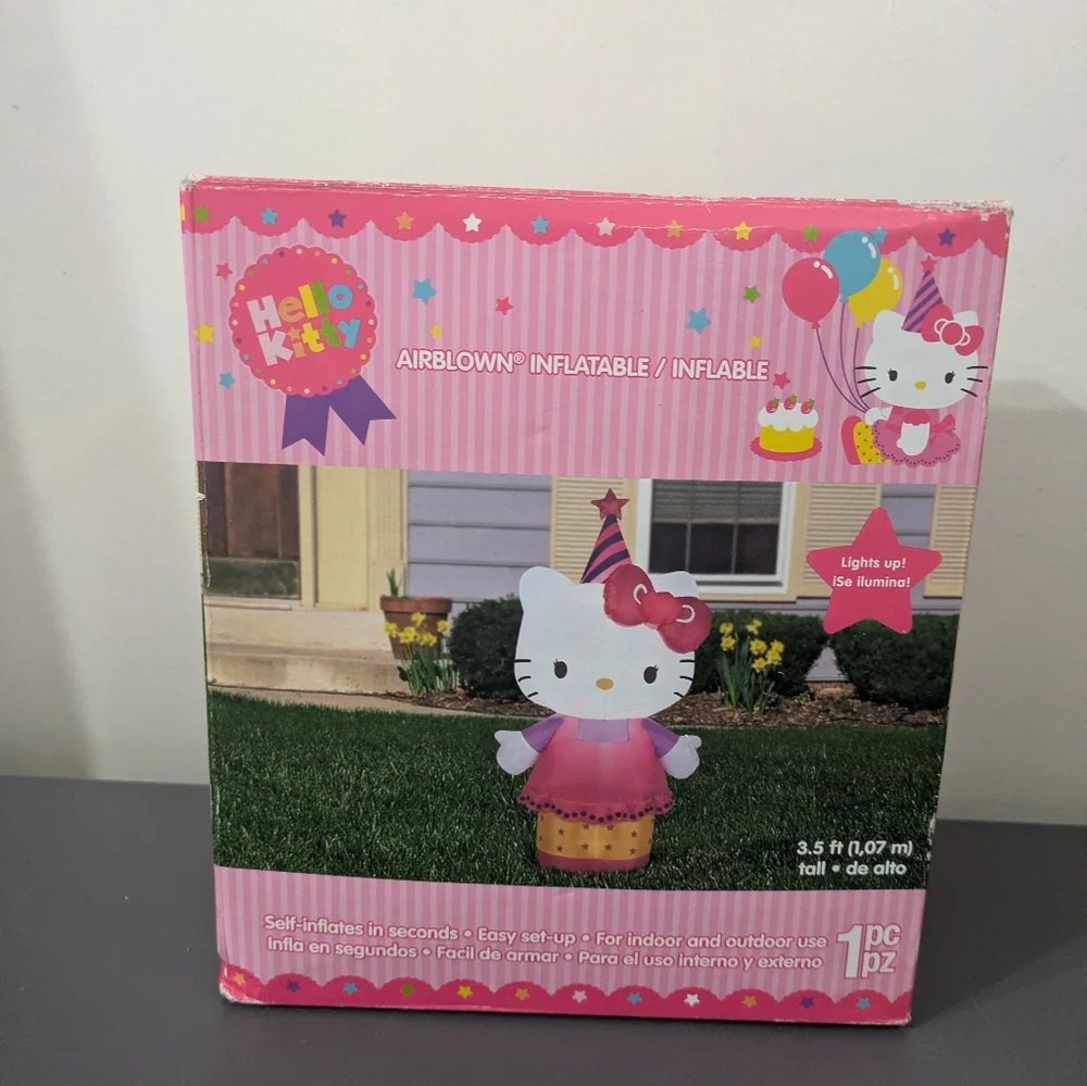 Hello Kitty Kids Birthday Celebration Decor Air Blow Airblown Inflatable 3.5